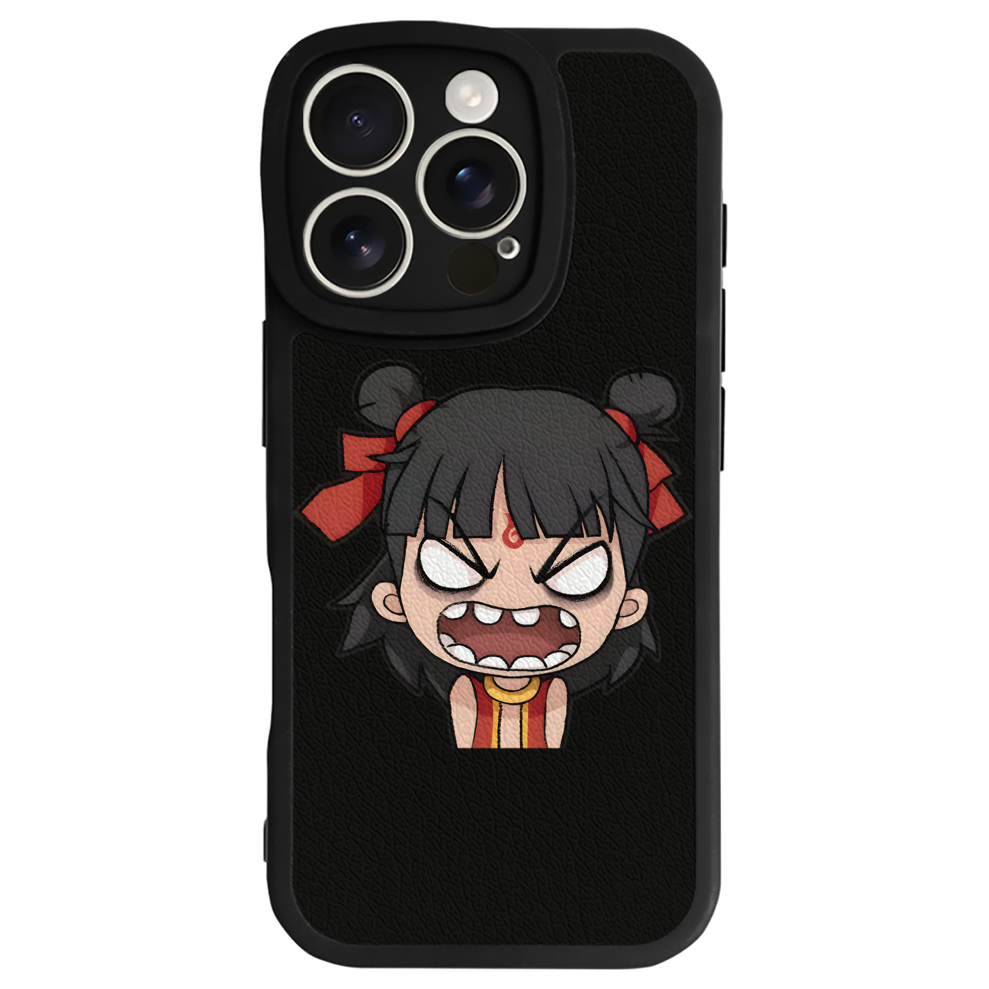 （画像用） Ne Zha 2 ナタ 魔童の大暴れ 【iPhone 16シリーズ対応】シリコンスマホケース（レザー調） 材質：シリコン